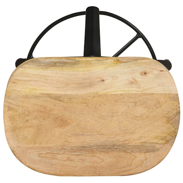 vidaXL Barstolar 2 st 76 cm massivt mangoträ Brun