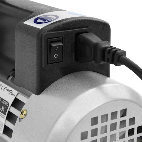 vidaXL Vakuumpump 2-stegs 100 L / min Svart