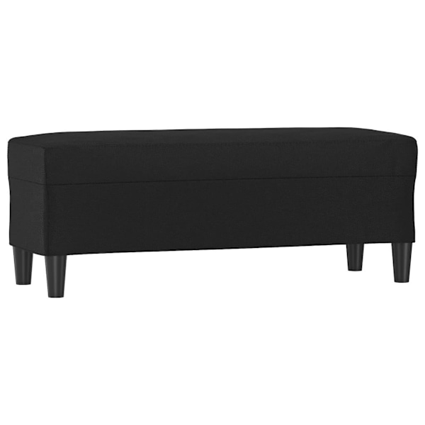 vidaXL Bänk svart 100x35x41 cm konstläder Svart