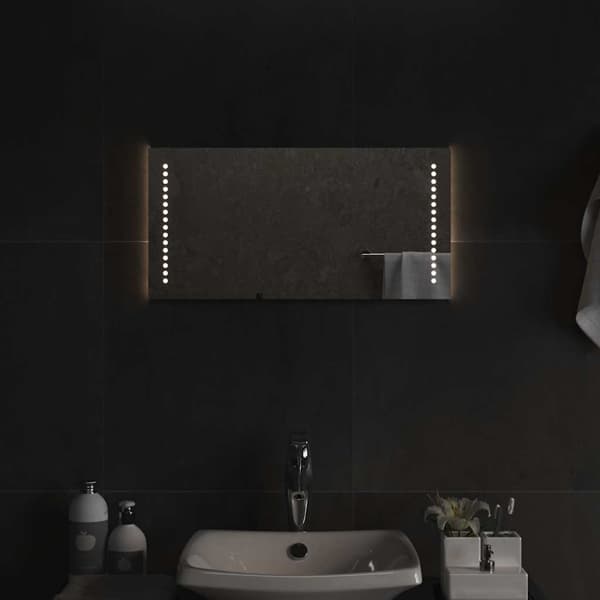vidaXL Badrumsspegel LED 60x30 cm Transparent