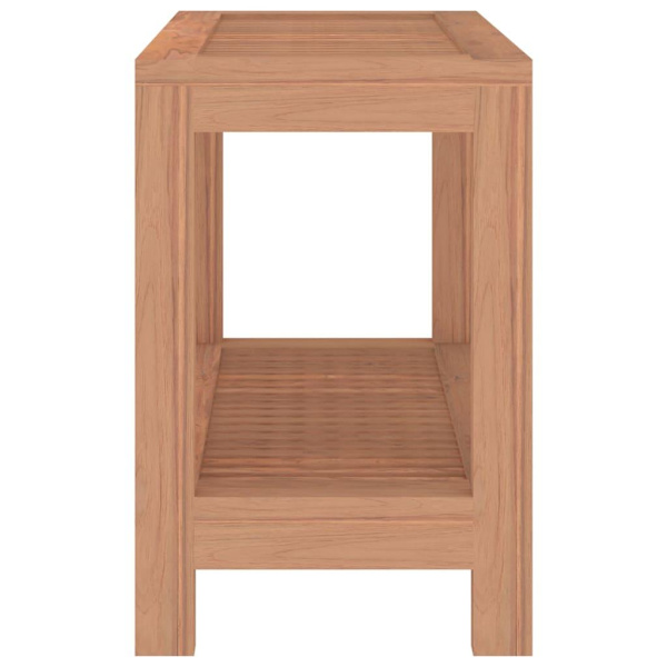 vidaXL Duschpall 60x30x45 cm massiv teak Brun
