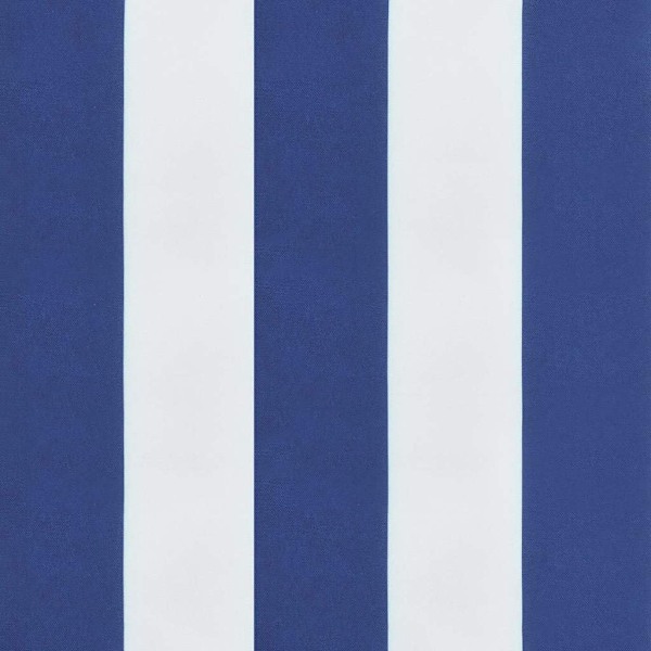 vidaXL Stolsdynor 2 st blå&vit randig 40x40x4 cm tyg Flerfärgsdesign