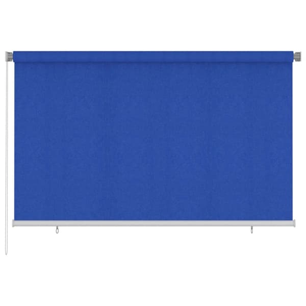 vidaXL Rullgardin utomhus 245 (B) x 140 (H) cm blå HDPE Blå