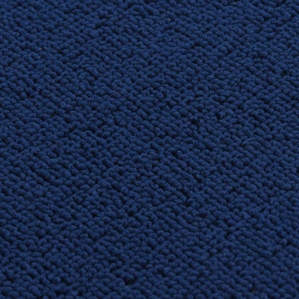 vidaXL Trappstegsmattor 15 st 75x20 cm marinblå rektangulär Blå