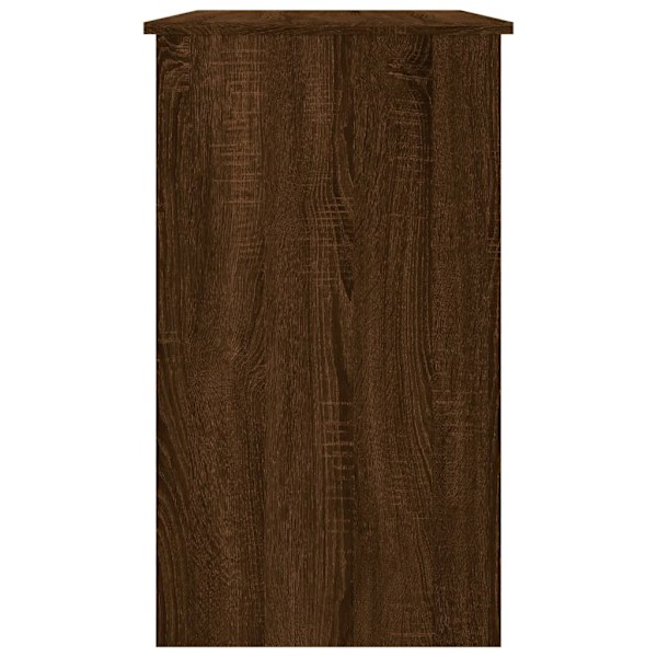 vidaXL Skrivbord brun ek 90x45x76 cm konstruerat trä Brun