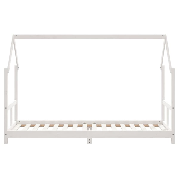 vidaXL Sängram för barnsäng vit 80x200 cm massiv furu Vit