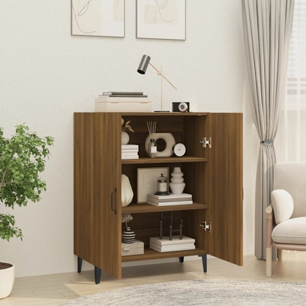 vidaXL Skänk brun ek 70x34x90 cm konstruerat trä Brun