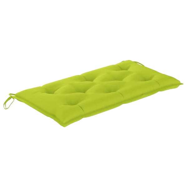 vidaXL 2-sits hammock med palmblad och dynor bambu 202 cm Grön