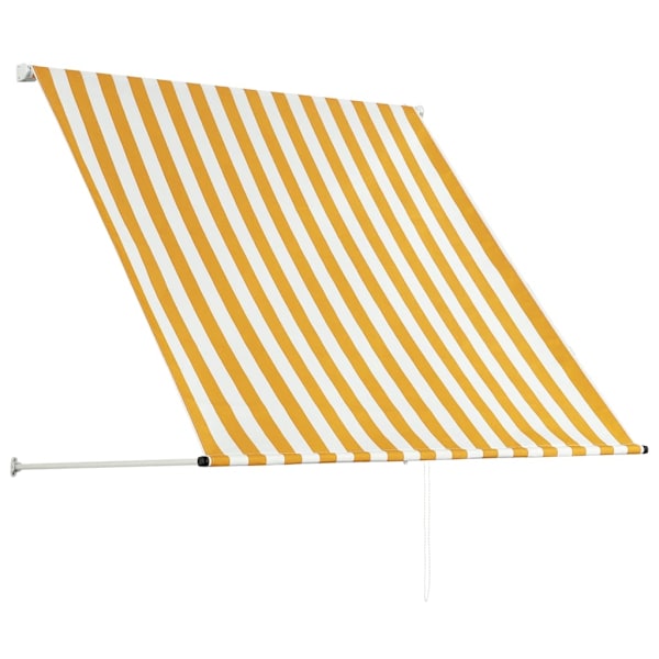vidaXL Markis 150x150 cm gul och vit multifärg