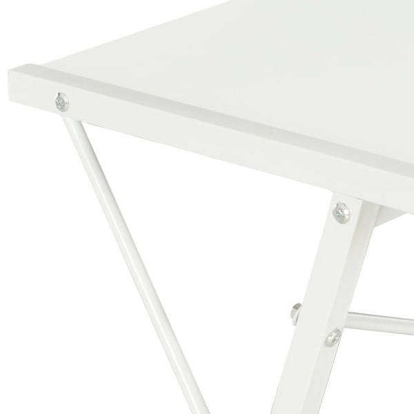 vidaXL Skrivbord med hylla vit 116x50x93 cm Vit