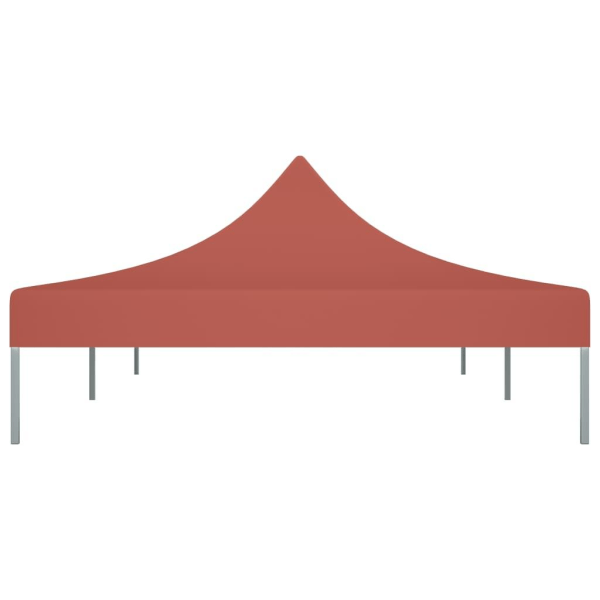 vidaXL Tak till partytält 6x3 m terrakotta 270 g/m² Brun