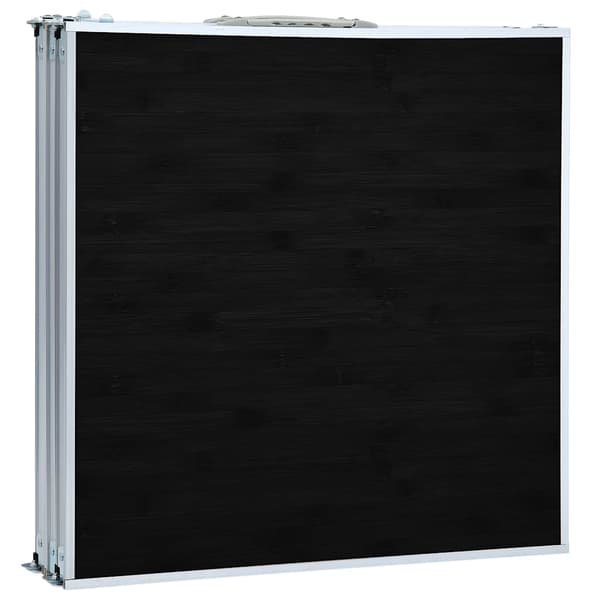 vidaXL Hopfällbart campingbord grå aluminium 180x60 cm grå