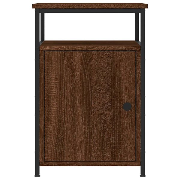vidaXL Sängbord brun ek 40x42x60 cm konstruerat trä Brun
