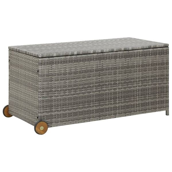vidaXL Dynbox ljusgrå 120x65x61 cm konstrotting grå