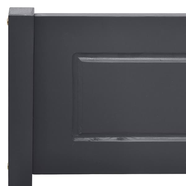 vidaXL Sängram massiv furu grå 160x200 cm grå