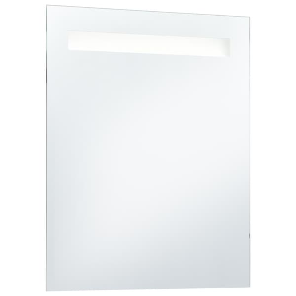 vidaXL Badrumsspegel LED 50x60 cm Silver