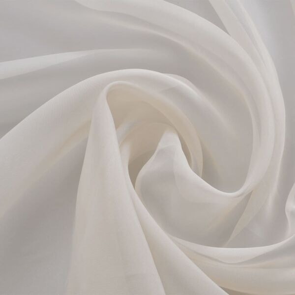 vidaXL Voile tyg 1,45 x 20 m gräddvit Creme