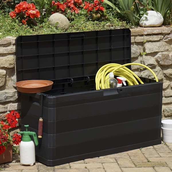 vidaXL Dynbox 117x45x56 cm svart Svart