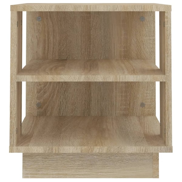 vidaXL Soffbord sonoma-ek 40x40x43 cm konstruerat trä Beige