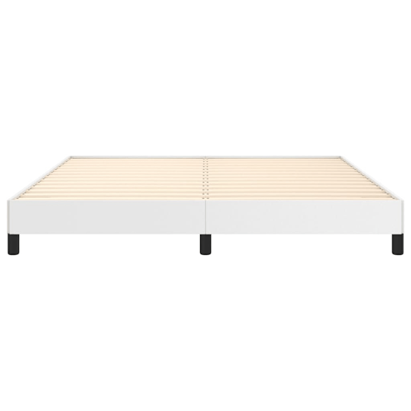 vidaXL Sängram vit 160x200 cm konstläder Vit