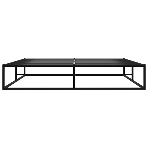 vidaXL Sängram utan madrass svart metall 160x200 cm Svart