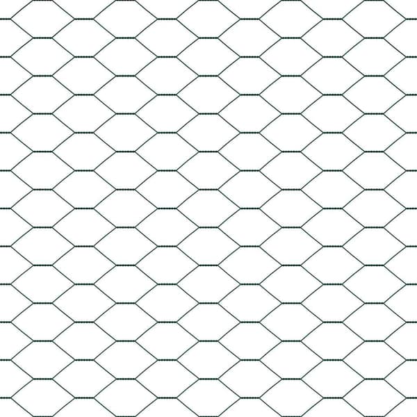 vidaXL Utomhus hexagonal stängsel med stolpe 100 x 0,4 m Grön Mesh Grön