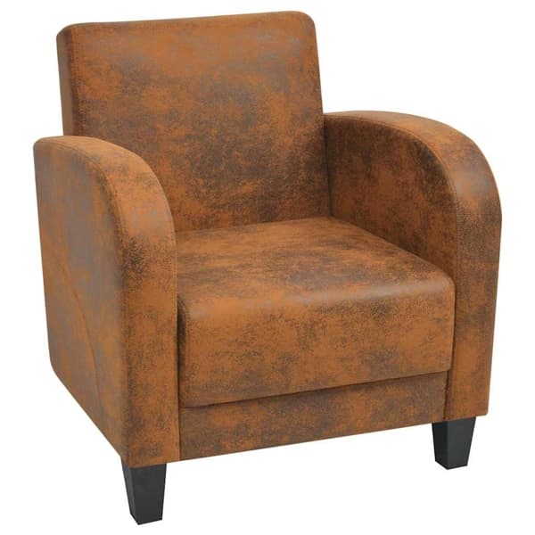 vidaXL Fåtölj brun 73x72x76 cm Brun
