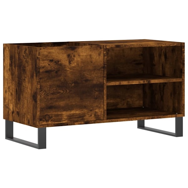 vidaXL Stereobänk rökfärgad ek 85x38x48 cm konstruerat trä Brun