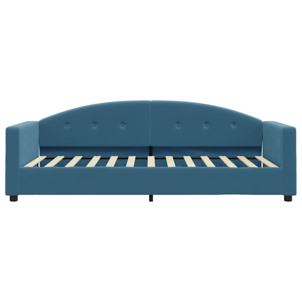 vidaXL Dagbädd blå 90x200 cm sammet Blå