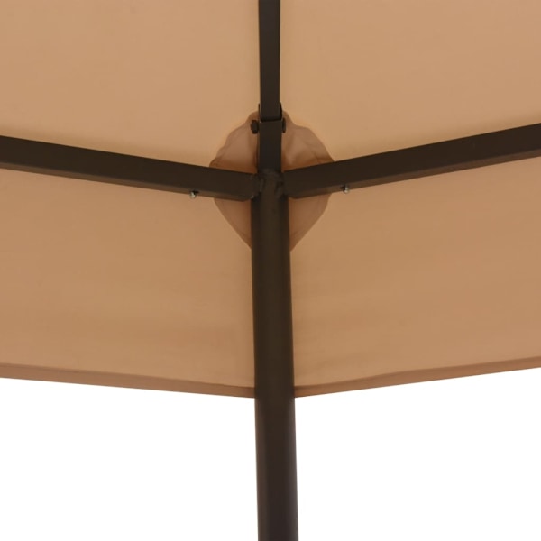 vidaXL Paviljong hexagonal 323x265 cm beige Beige