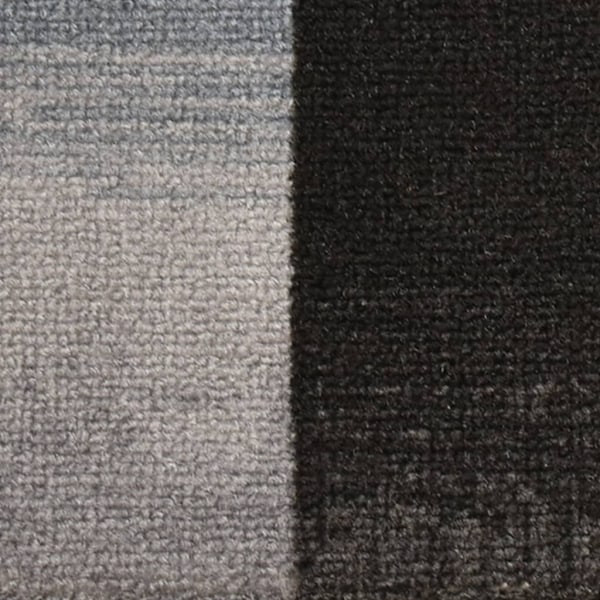vidaXL Trappstegsmattor självhäftande 15 st svart och grå 65x21x4 cm multifärg