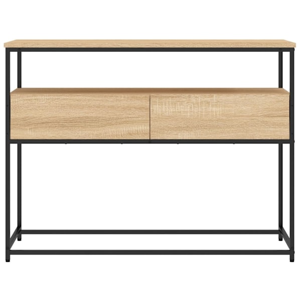 vidaXL Avlastningsbord sonoma-ek 100x40x75 cm konstruerat trä Brun