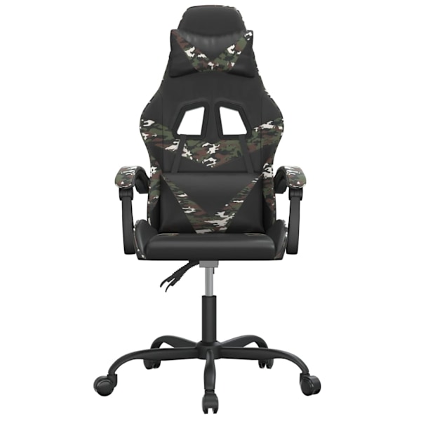 vidaXL Gamingstol svart och kamouflage konstläder Flerfärgsdesign