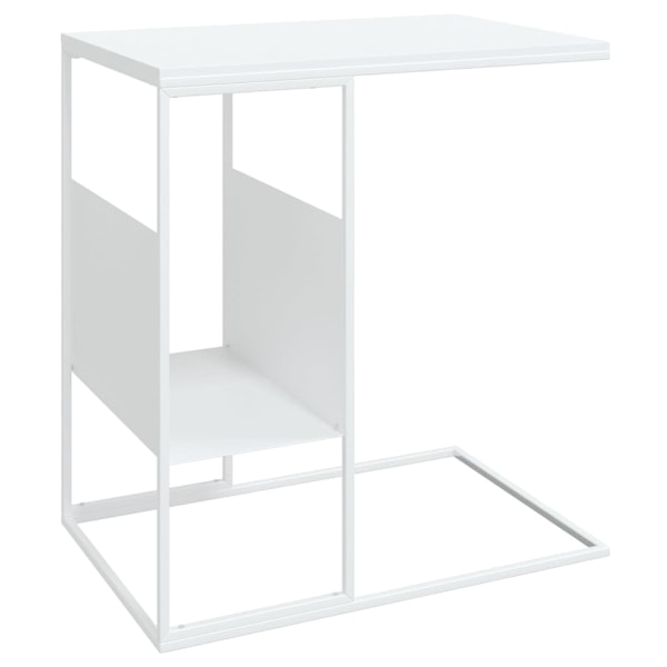 vidaXL Sidobord vit 55x36x59,5 cm konstruerat trä Vit