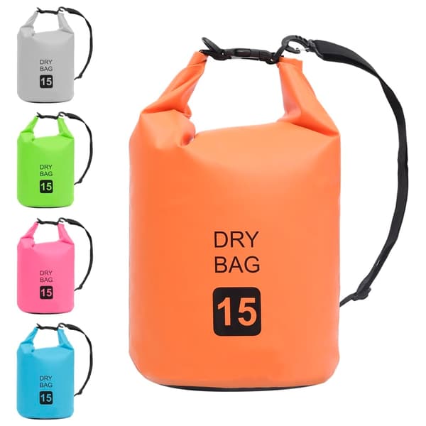 vidaXL Vattentät packpåse orange 15 L PVC