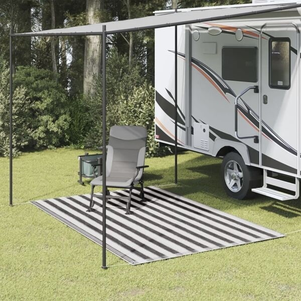 vidaXL Tältmatta 250x300 cm antracit och vit Antracit och vit