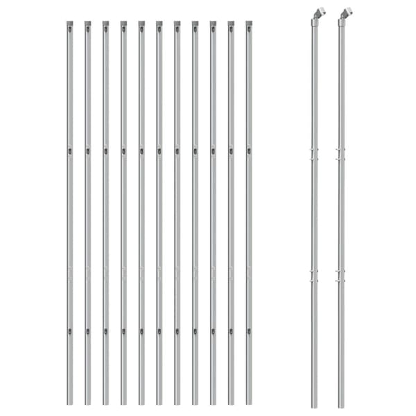 vidaXL Gunnebostängsel silver 1,6x25 m Silver