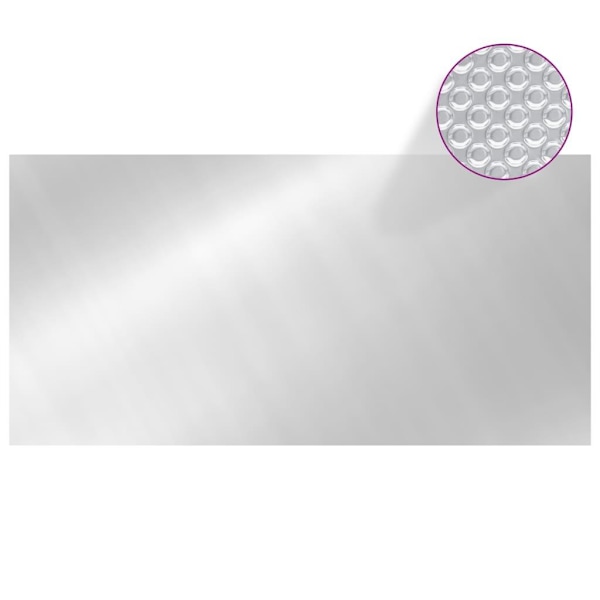 vidaXL Poolskydd silver 975x488 cm PE Silver