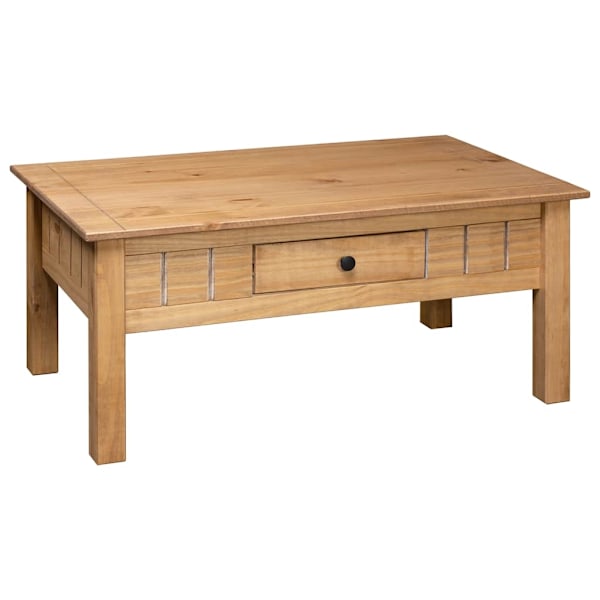 vidaXL Soffbord 100x60x45 cm massiv furu panama Brun