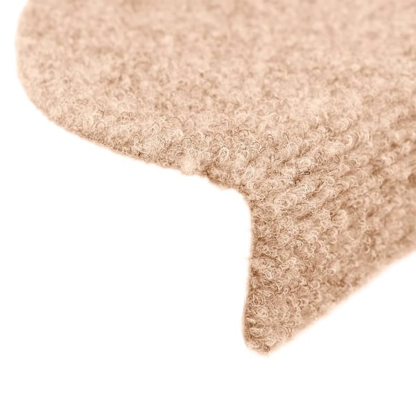vidaXL Trappstegsmattor självhäftande 5 st brun 65x21x4 cm brodyr Brun