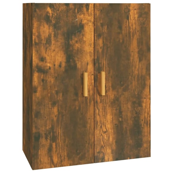vidaXL Väggskåp Rökfärgad ek 69,5x34x90 cm Brun