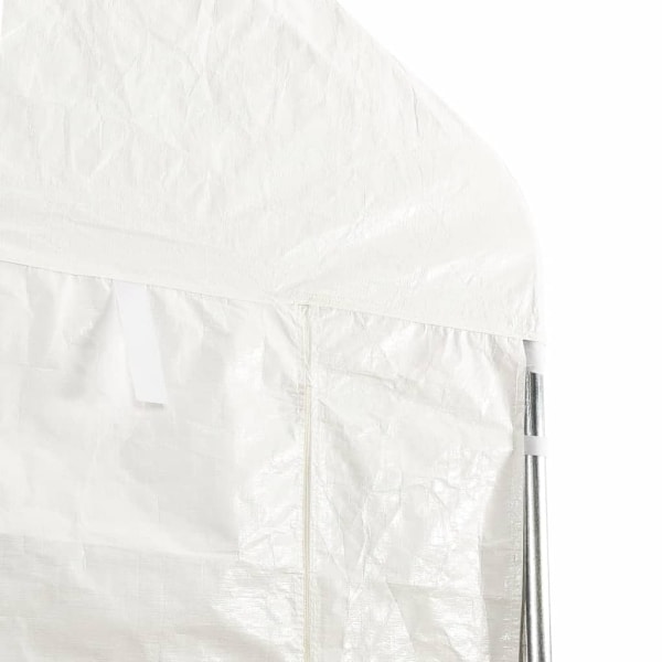 vidaXL Paviljong med tak vit 8,92x2,28x2,69 m polyeten Vit