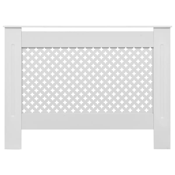 vidaXL Elementskydd vit 112x19x81,5 cm MDF Vit