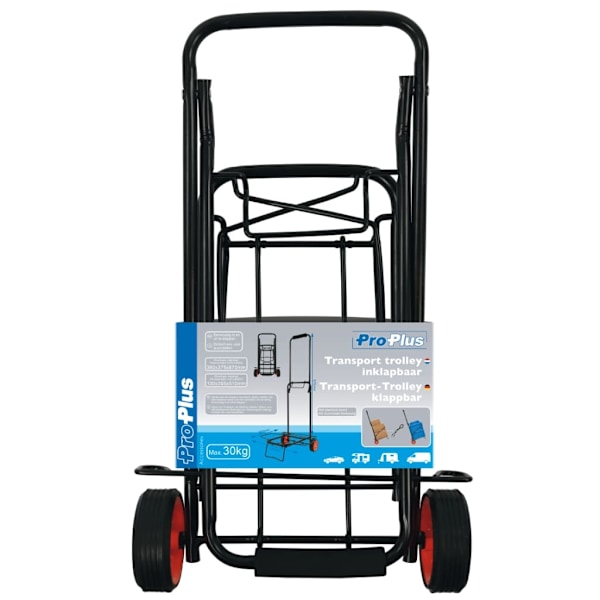 ProPlus Hopfällbar lastkärra Basic 30kg Svart