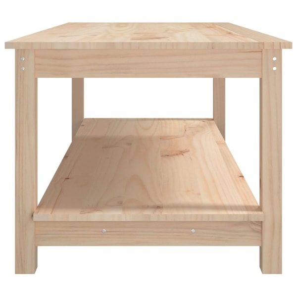 vidaXL Soffbord 110x55x45 cm massiv furu Brun