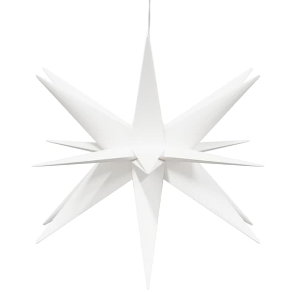 vidaXL Stjärnor med LED-belysning 3 st vikbar vit White
