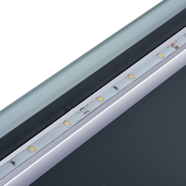 vidaXL Badrumsspegel LED med touch-sensor 80x60 cm Silver