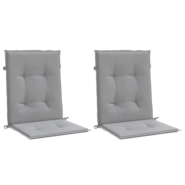 vidaXL Trädgårdsstolsdynor 2 st Grå 100 x 50 x 3 cm grå