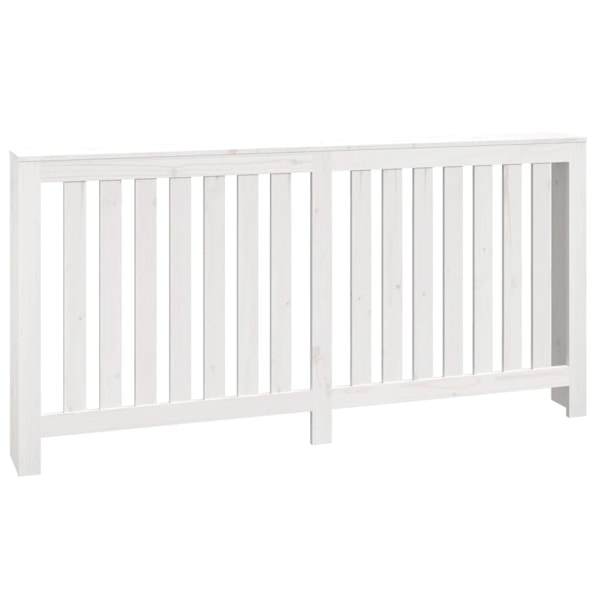 vidaXL Elementskydd vit 169x19x84 cm massiv furu Vit