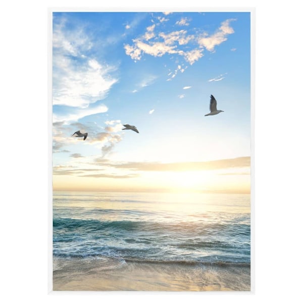 vidaXL Fotoramar 3 st för bord vit 15x21 cm MDF Vit